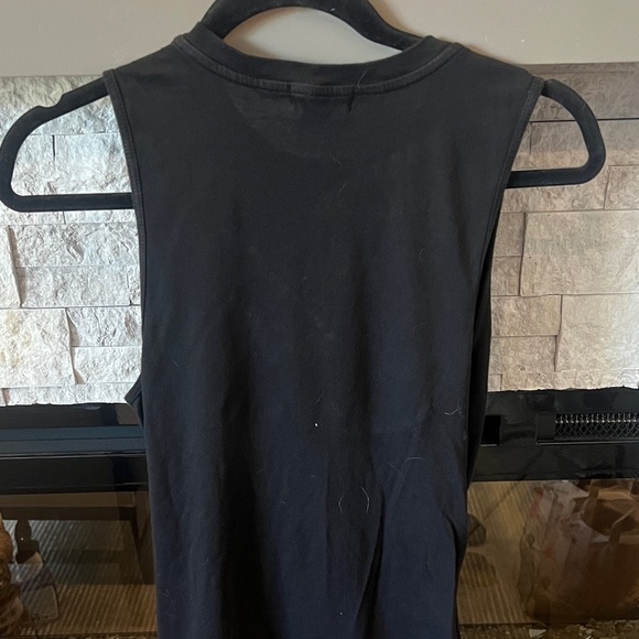 T. La casual Black cutout waist cotton T shirt Dress size Medium - Picture 7 of 7